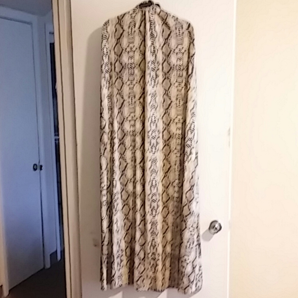 Judith March Snakeprint Halter Maxi Sz L